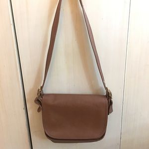 Vintage Coach Leather Large Crossbody Bag